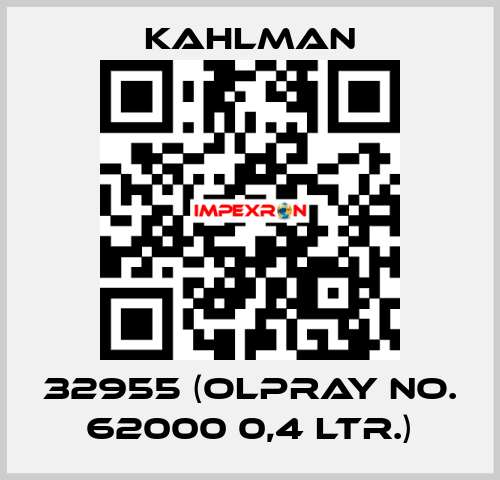 32955 (Olpray No. 62000 0,4 ltr.) Kahlman