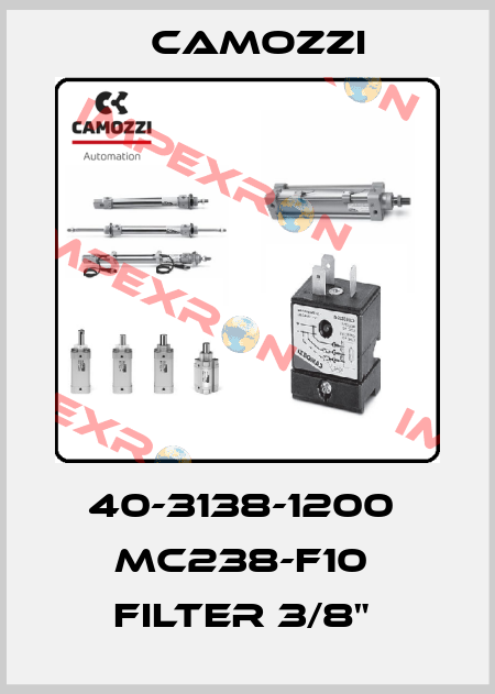 40-3138-1200  MC238-F10  FILTER 3/8"  Camozzi