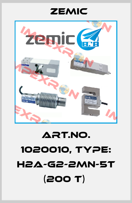 Art.No. 1020010, Type: H2A-G2-2MN-5T (200 t)  ZEMIC