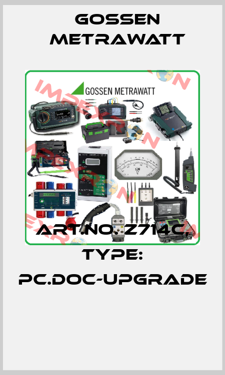Art.No. Z714C, Type: PC.doc-upgrade  Gossen Metrawatt