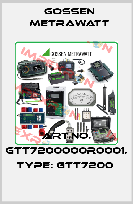 Art.No. GTT7200000R0001, Type: GTT7200  Gossen Metrawatt