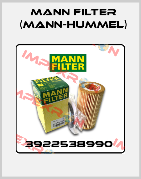 3922538990  Mann Filter (Mann-Hummel)