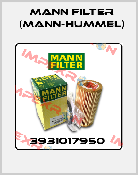 3931017950  Mann Filter (Mann-Hummel)