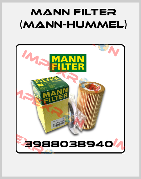 3988038940  Mann Filter (Mann-Hummel)