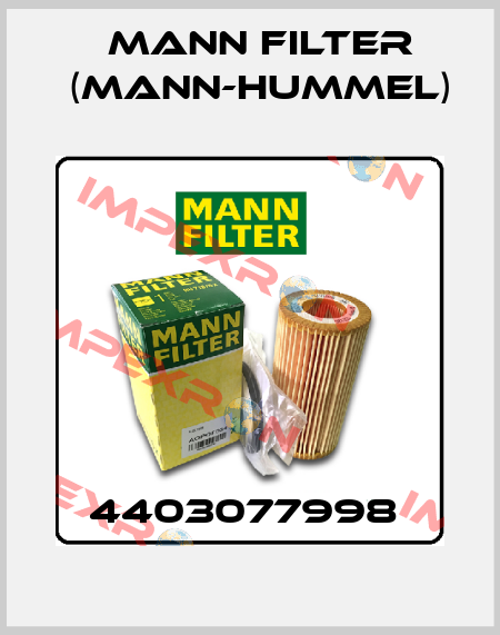 4403077998  Mann Filter (Mann-Hummel)