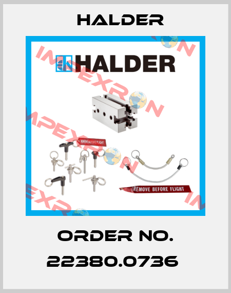 Order No. 22380.0736  Halder