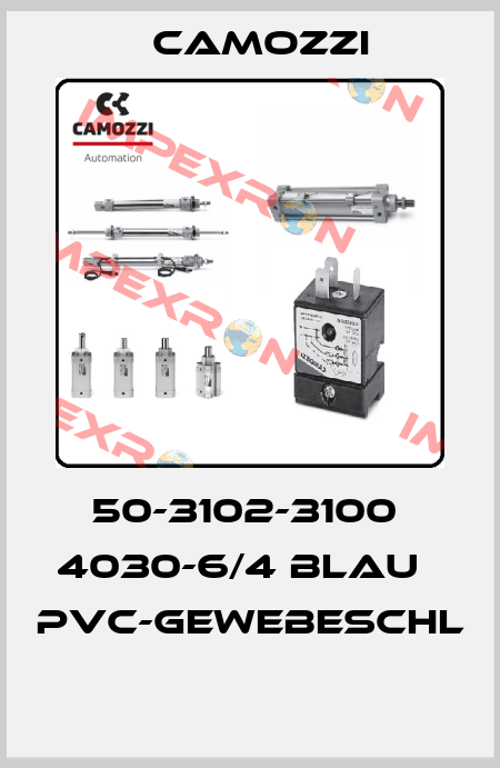 50-3102-3100  4030-6/4 BLAU   PVC-GEWEBESCHL  Camozzi