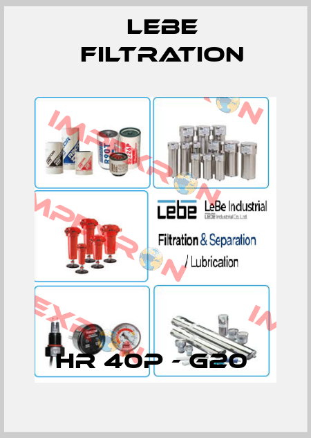 HR 40P - G20  Lebe Filtration