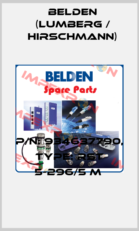 P/N: 934637790, Type: RST 5-296/5 M  Belden (Lumberg / Hirschmann)