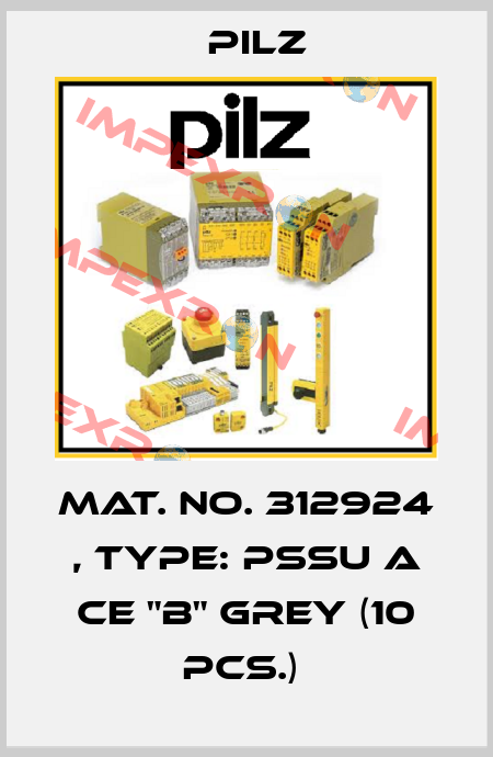 Mat. No. 312924 , Type: PSSu A CE "B" grey (10 pcs.)  Pilz