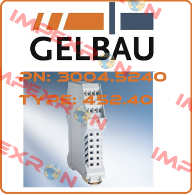 P/N: 3004.5240 Type: 452.40 Gelbau