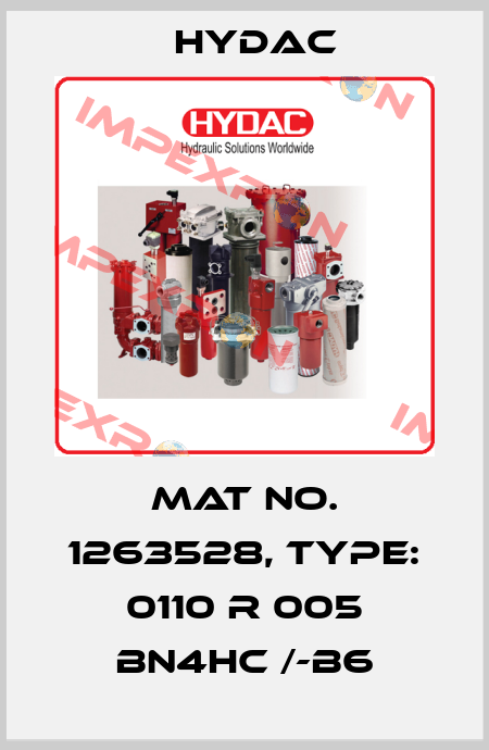 Mat No. 1263528, Type: 0110 R 005 BN4HC /-B6 Hydac