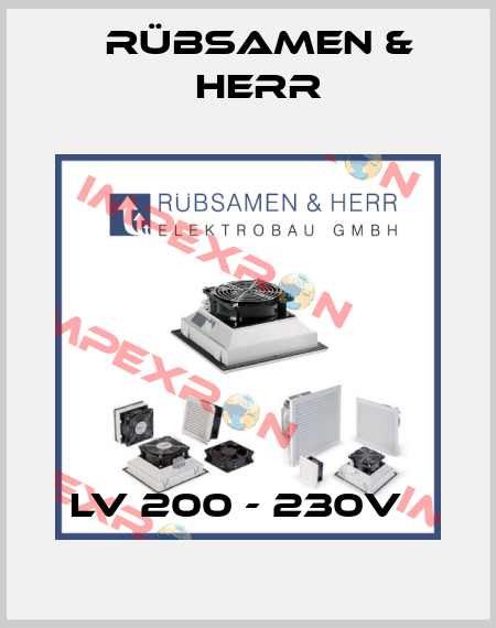 LV 200 - 230V   Rübsamen & Herr