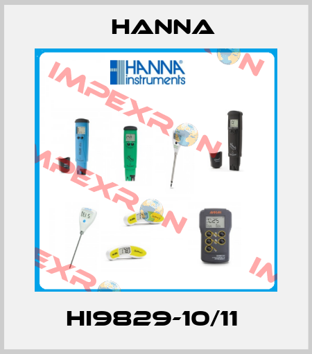 HI9829-10/11  Hanna