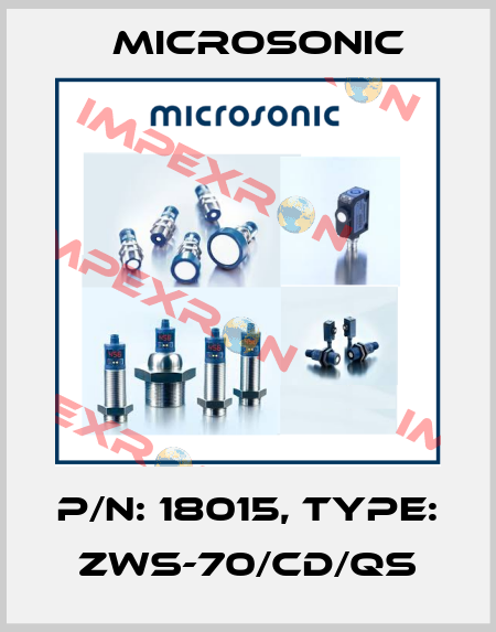 p/n: 18015, Type: zws-70/CD/QS Microsonic