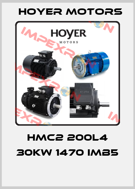 HMC2 200L4 30KW 1470 IMB5  Hoyer Motors