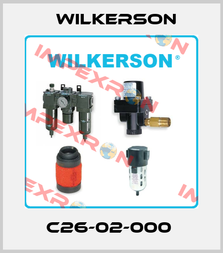 C26-02-000  Wilkerson