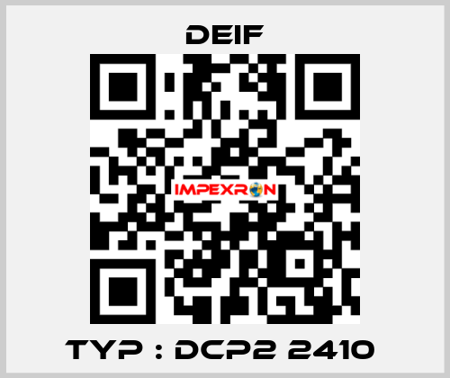 Typ : DCP2 2410  Deif