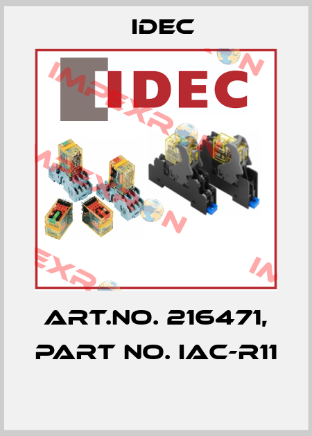 Art.No. 216471, Part No. IAC-R11  Idec