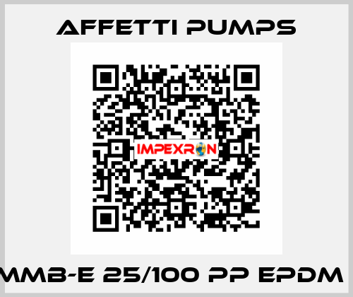 MMB-E 25/100 PP EPDM   Affetti pumps