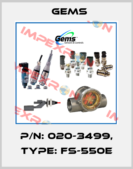 P/N: 020-3499, Type: FS-550E Gems
