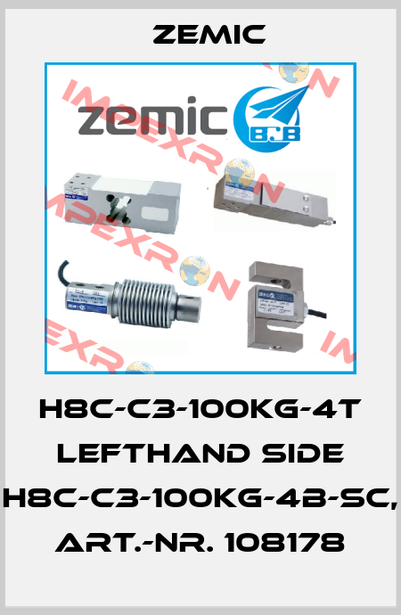 H8C-C3-100KG-4T LEFTHAND SIDE H8C-C3-100kg-4B-SC, Art.-Nr. 108178 ZEMIC