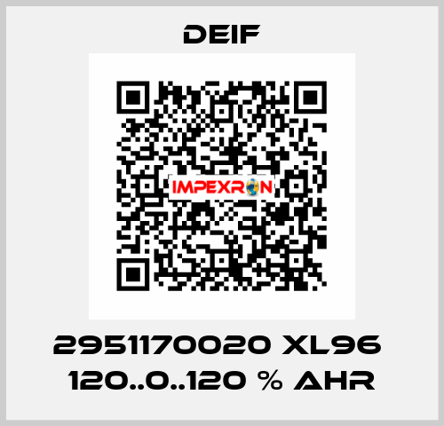 2951170020 XL96  120..0..120 % AHR Deif