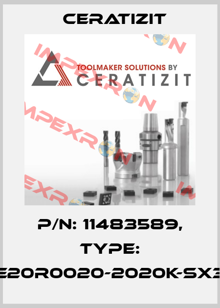 P/N: 11483589, Type: E20R0020-2020K-SX3 Ceratizit
