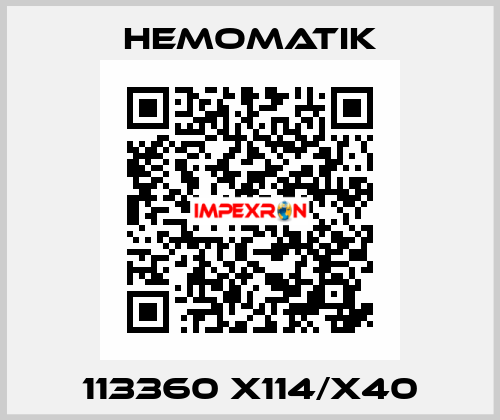 113360 X114/X40 Hemomatik