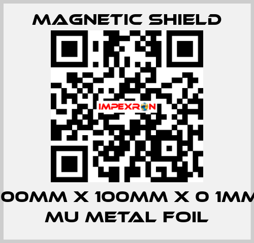 100mm x 100mm x 0 1mm Mu metal Foil Magnetic Shield