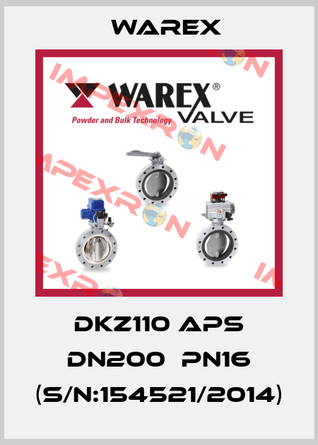 DKZ110 APS DN200  PN16 (S/N:154521/2014) Warex