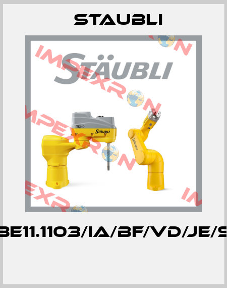 RBE11.1103/IA/BF/VD/JE/SP  Staubli