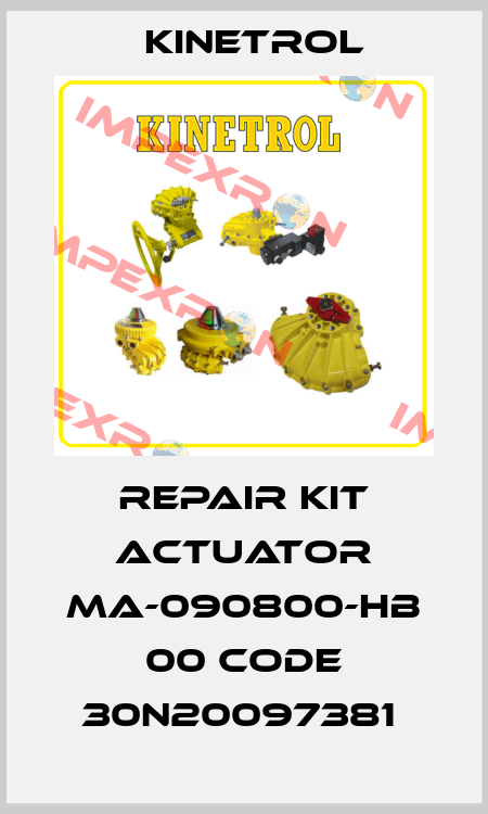REPAIR KIT ACTUATOR MA-090800-HB 00 CODE 30N20097381  Kinetrol
