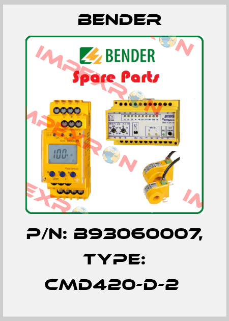 p/n: B93060007, Type: CMD420-D-2  Bender
