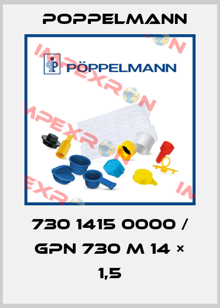 730 1415 0000 / GPN 730 M 14 × 1,5 Poppelmann