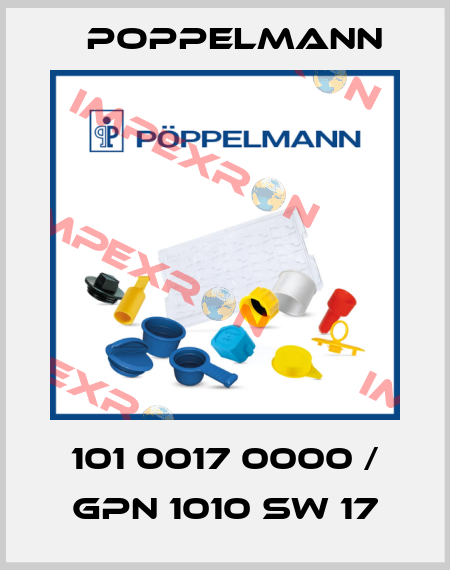 101 0017 0000 / GPN 1010 SW 17 Poppelmann