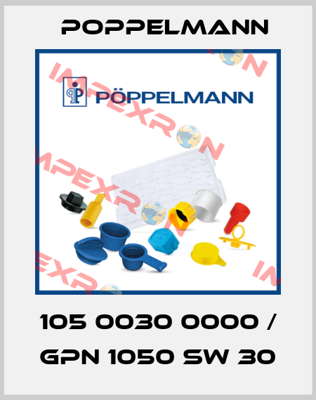 105 0030 0000 / GPN 1050 SW 30 Poppelmann