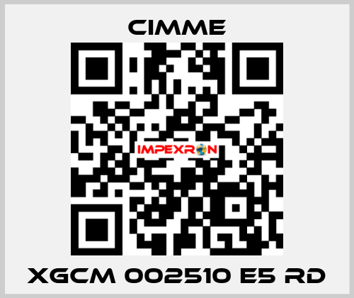 XGCM 002510 E5 RD Cimme