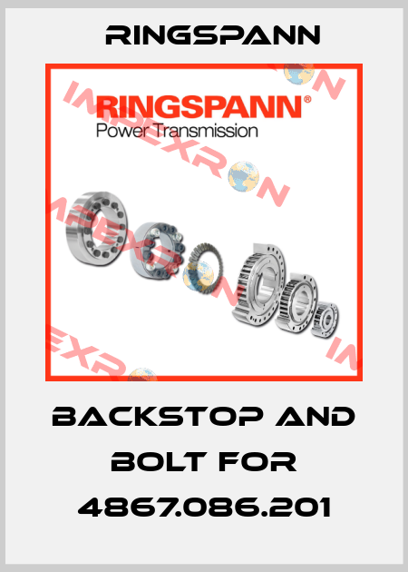 Backstop and bolt for 4867.086.201 Ringspann