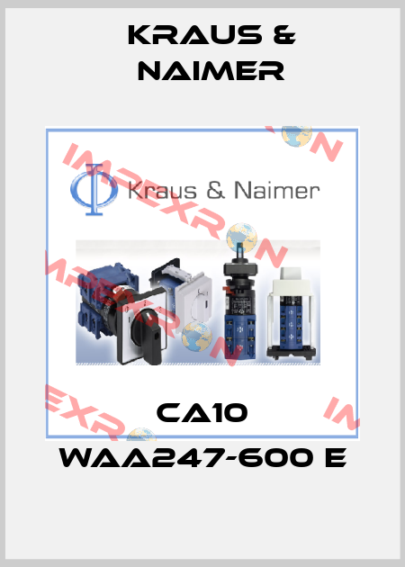 CA10 WAA247-600 E Kraus & Naimer