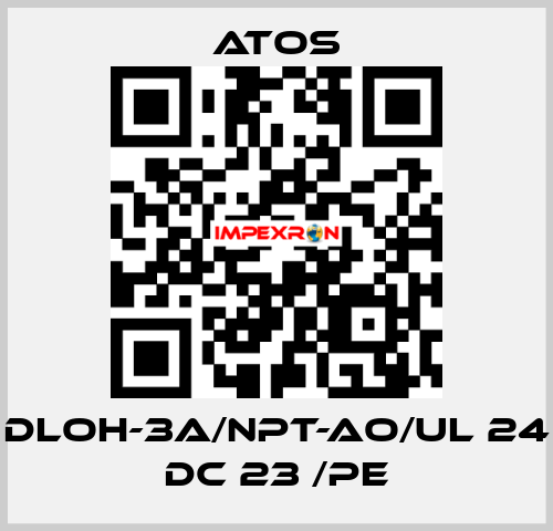 DLOH-3A/NPT-AO/UL 24 DC 23 /PE Atos