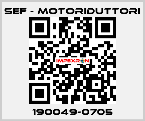 190049-0705 SEF - MOTORIDUTTORI