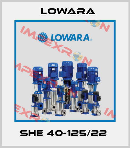 SHE 40-125/22  Lowara