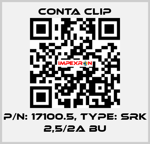 P/N: 17100.5, Type: SRK 2,5/2A BU Conta Clip