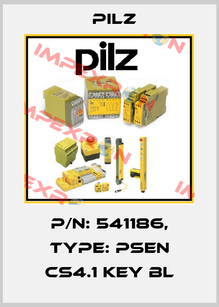p/n: 541186, Type: PSEN cs4.1 Key bl Pilz