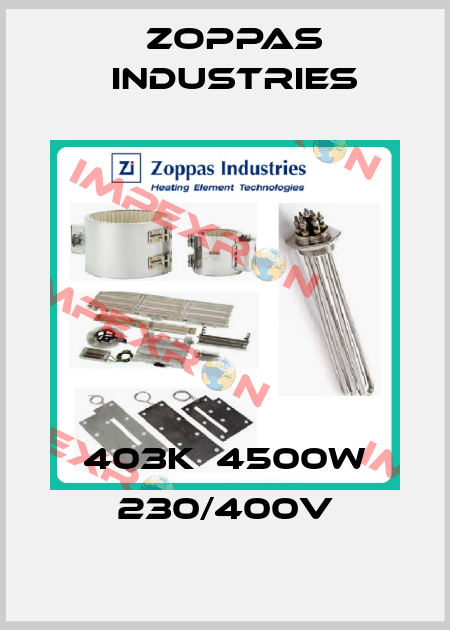 403K  4500w 230/400V Zoppas Industries