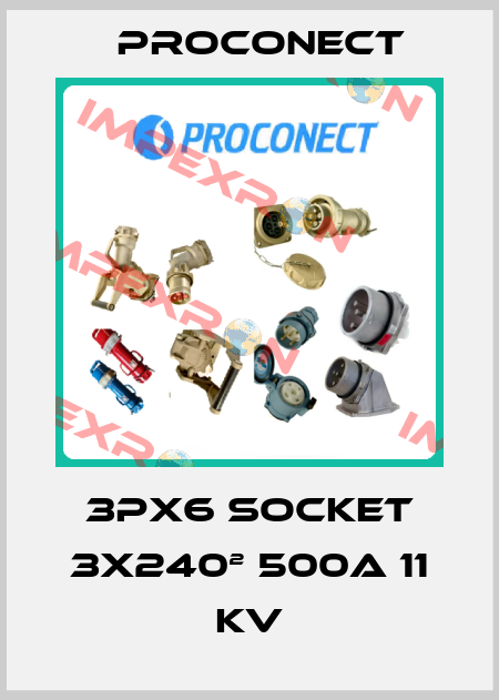 3PX6 SOCKET 3x240² 500A 11 KV Proconect