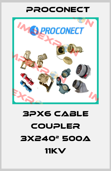 3PX6 CABLE COUPLER 3x240² 500A 11KV Proconect