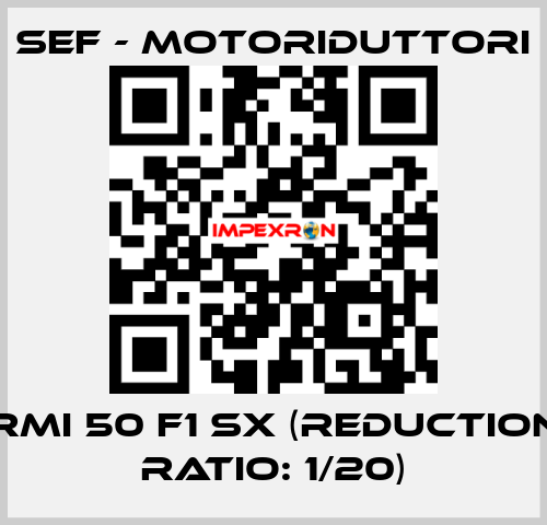 RMI 50 F1 SX (reduction ratio: 1/20) SEF - MOTORIDUTTORI