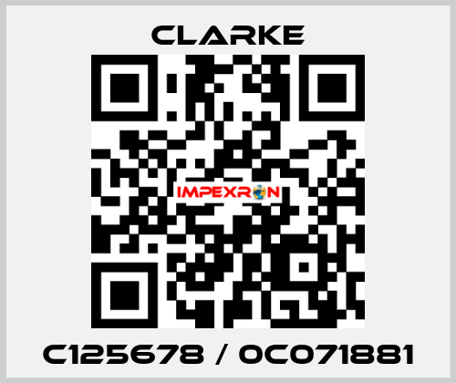 C125678 / 0C071881 Clarke